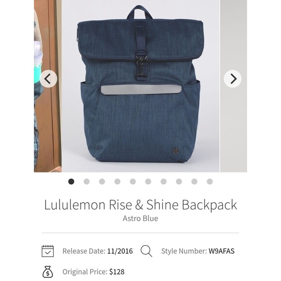 lululemon Rise and Shine Backpack 15L denim blue - Picture 1 of 16